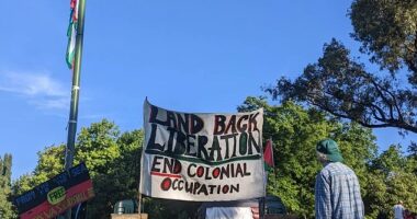 An activist group in Melbourne led by Robbie Thorpe established 'Camp Sovereignty' at Kings Domain on Tuesday