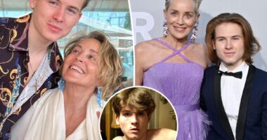 Sharon Stone shares rare photo of son Roan Bronstein, 23