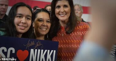 Haley's closing message in her South Carolina campaign ad is how she's running for a 'strong' and 'proud' America. The Pro-Haley Super PAC SFA Fund Inc. has also been running ads that use clips from her 'state of the race' speech going after Trump as 'unstable' and 'unhinged'