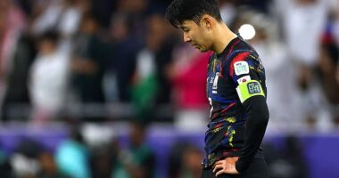 South Korea and Son Heung-Min were stunned by Jordan in the Asian Cup semi-finals