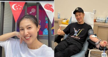 S'pore actors Lina Ng & Shaun Chen donate blood as O blood stock dips to critical levels - Mothership.SG