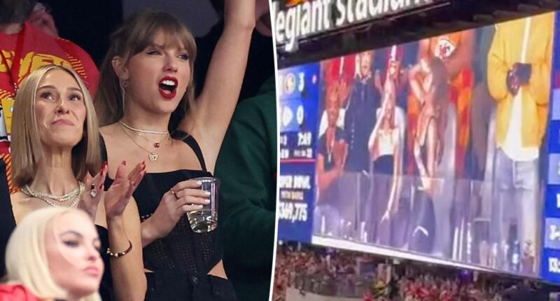 Taylor Swift chugs her beer at Super Bowl 2024, met with boos