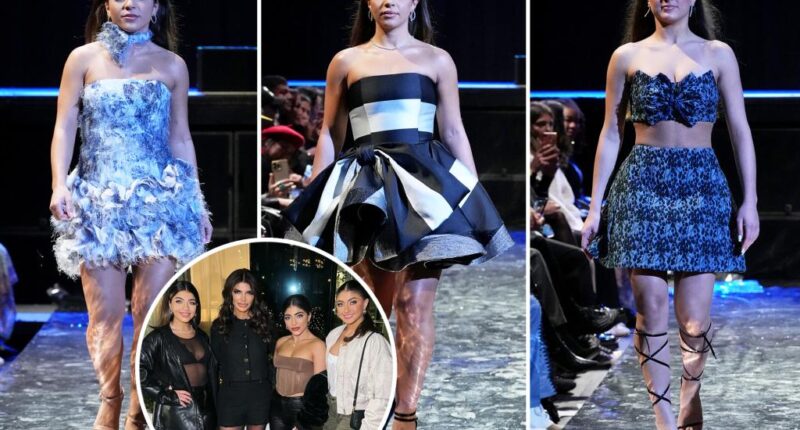 Teresa Giudice's stepson Louie and daughters Gia, Milania and Audriana hit the runway at NYFW