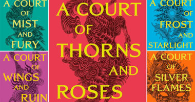 Sarah J Maas' ACOTAR book covers cropped