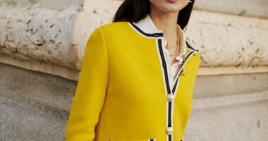 Boden's clothes are confident, refreshing and hit that elusive sweet spot between fashion-conscious and never-dating style. Cardigan jacket £120, boden.co.uk