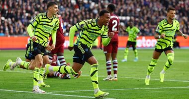 Thousands of West Ham supporters left at half-time during their heavy defeat by Arsenal