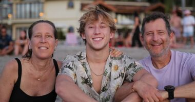Former YouTube CEO Susan Wojcickic's (left) 19-year-old son Marco Troper (middle) was found dead at the University of California, Berkeley on Tuesday