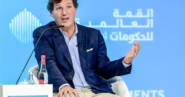 As if speaking on behalf of Vladimir Putin , the former Fox News host claimed that the leader is willing to compromise on Ukraine - saying he had an 'off the record' chat with him in the Russian capital