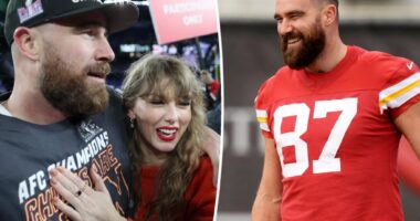 Travis Kelce reacts to ‘unbelievable’ Taylor Swift’s historic Grammy wins at pre-Super Bowl event
