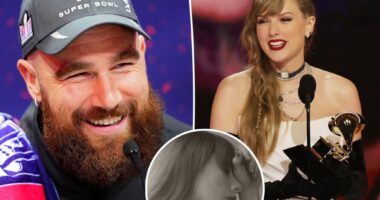 Travis Kelce says he's heard 'some of' Taylor Swift's new album as she reveals 17-song track list