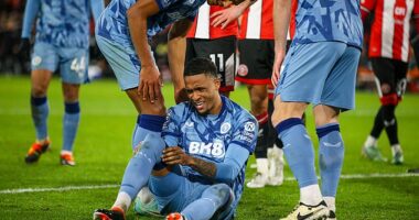 Ezri Konsa was injured against Sheffield United and now faces up to a month out