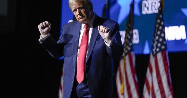 Donald Trump has taken to dancing on stage during his rallies, which combined with his bombastic persona and looking younger through fake tan and hair dye, helps him avoid criticism for his many gaffes