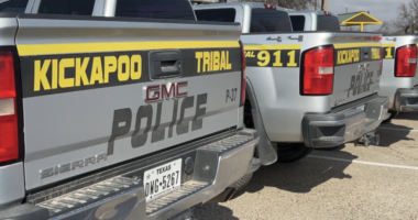 Kickapoo tribal police trucks