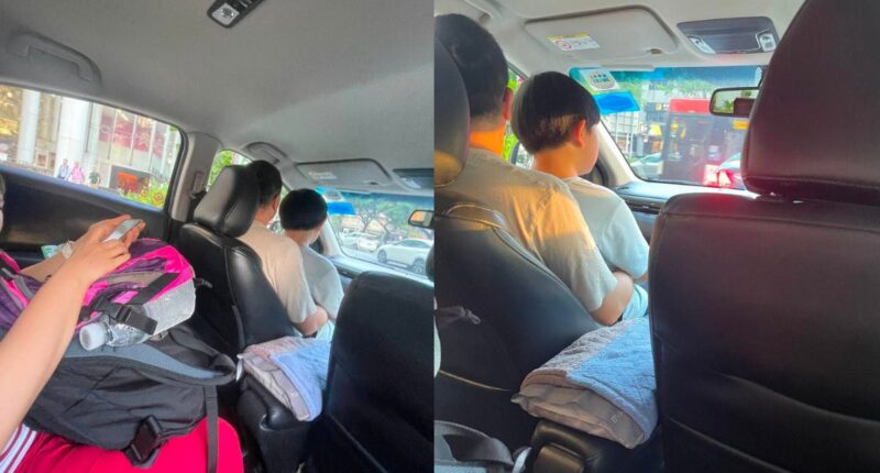 Woman joined by family of 4 during S$28 GrabShare ride to Woodlands, with 2 pax in front seat - Mothership.SG