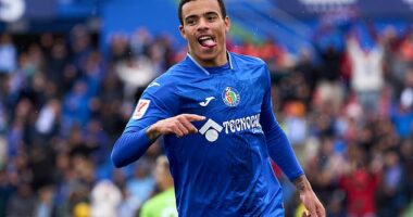 Mason Greenwood is spending the season with Spanish club Getafe as he restarts his career