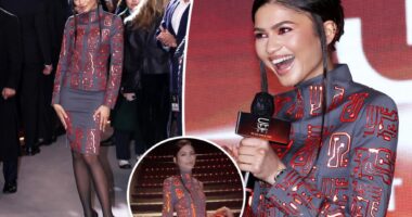 Zendaya goes futuristic chic in glow-in-the-dark skirt suit at 'Dune: Part Two' Seoul premiere