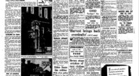 The front page of the Daily Mail in October 1946 after the robbery had taken place