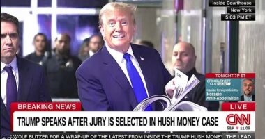 Trump vents his frustration outside court after day three of his trial