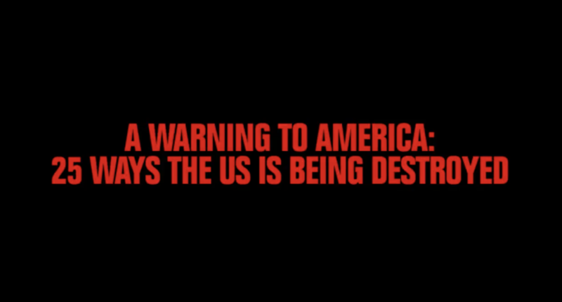 25 Ways The U.S. Is Being Destroyed — Explained In Under 2 Minutes