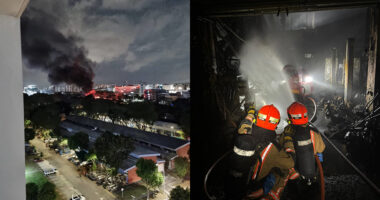3 people, including 2 firefighters, taken to hospital after industrial fires at Eunos & Defu Lane - Mothership.SG