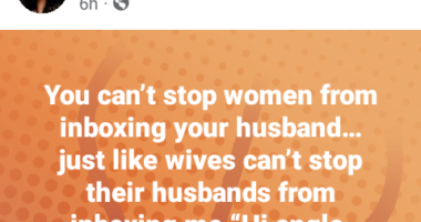 A prominent politician who always eulogizes his wife on Facebook was busy chasing me on messenger  - Married Nigerian doctor says