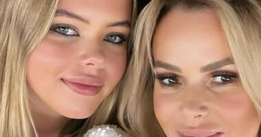Amanda Holden has defended her teenage daughter posting bikini photos online – days after the Heart Breakfast host stripped naked live on air