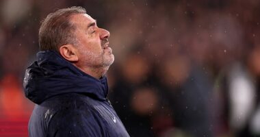 Tottenham boss Ange Postecoglou was left to rue missed chances on Tuesday night