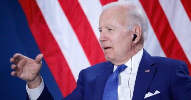 President Joe Biden speaks