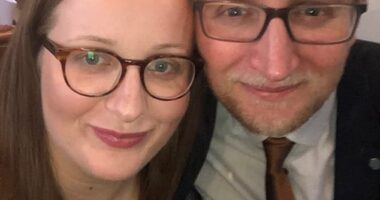 One of those seeking compensation for injuries linked to the AstraZeneca Covid vaccine is father-of-two and IT engineer Jamie Scott (right), His wife Kate (left) said she hoped the new AstraZeneca submission was sign the legal case could be resolved soon