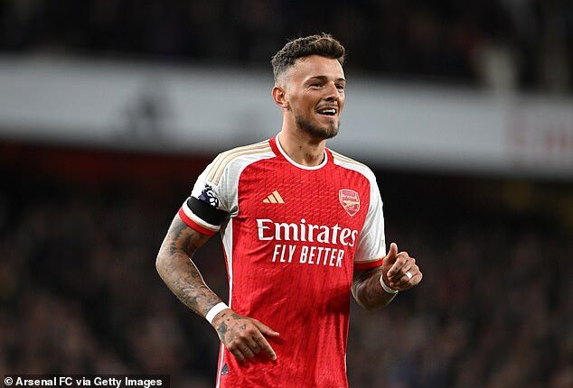 Fans have taken to social media to debate whether Ben White meant to cross the ball or not for Arsenal 's fifth goal against Chelsea on Tuesday evening