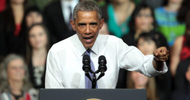 Then President Barack Obama