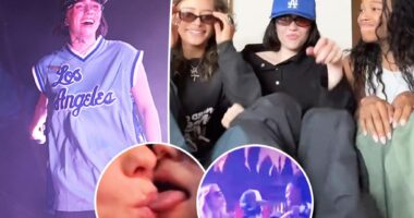 Billie Eilish packs on the PDA with multiple influencers at Coachella