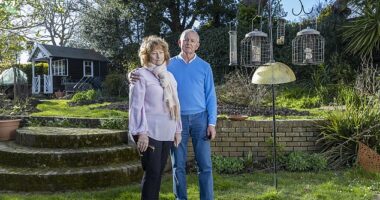 Stephen Atkinson-Jones, 71, and his wife Caroline, 64, say they love wildlife and have let trees and shrubs grow freely to enhance nature in what they call 'studied neglect'