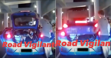 Boy climbs into boot of ComfortDelGro taxi at Vivo City, squeezes in with belongings for ride - Mothership.SG