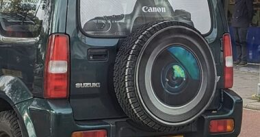 People from around the world have taken to social media to share snaps of the most ingenious advertising campaigns they have come across and Bored Panda collated the best into an online gallery. Including this Canon Camera ad on the back of a Suzuki Jimny