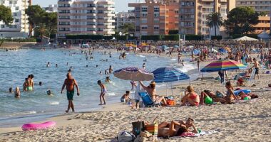 The 20-year-old was held after the victim complained he had forced himself on her after a night out in Palmanova (pictured) which borders the famous party resort