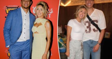 Brittany Mahomes swaps cutout dress for $1K crystal-covered jeans