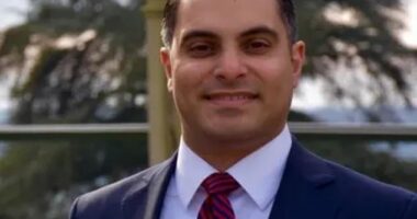 Ashkan Bayatpour (pictured) was convicted of sex attack on a female CIA colleague