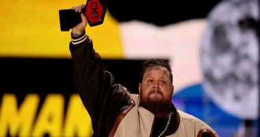 The rapper-turned-country sensation Jelly Roll had one of the most moving moments at the 2024 CMT Music Awards on Sunday as he teared up while accepting his award for CMT Performance of the Year