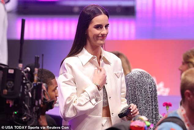 Caitlin Clark has been selected first overall by the Indiana Fever in the 2024 WNBA Draft