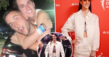 Caitlin Clark’s boyfriend Connor McCaffery drools over her all-Prada WNBA draft outfit