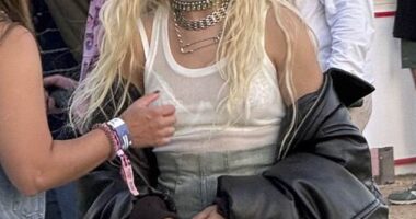 Camila Cabello blended in with the crowd as Coachella as she took in day two of the second weekend of the annual music and arts festival in Indio, California