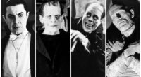 Classic Universal Monsters Dracula, Frankenstein, The Mummy, and the Phantom
