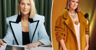 Celine Dion reveals emotional reason for keeping her coat on at the 2024 Grammys