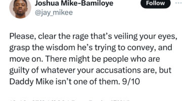 Clear the rage that?s veiling your eyes- Pastor Mike Bamiloye?s son tells Nigerian lady who criticized his father for his message on women and marriage