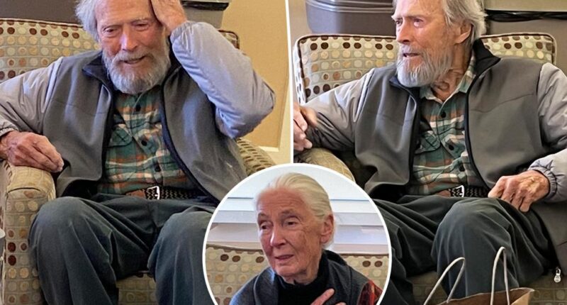 Clint Eastwood, 93, makes rare public appearance at Jane Goodall event
