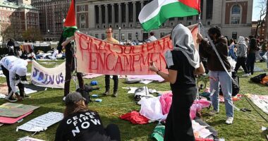 Columbia university has cancelled all in-person classes on Monday amid escalating anti-Israel protests that have sparked fear in Jewish students
