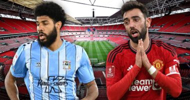 Coventry City vs Man United - FA Cup semi-final: Live score, team news and updates as Erik ten Hag's side look to avoid cup upset to make second consecutive final