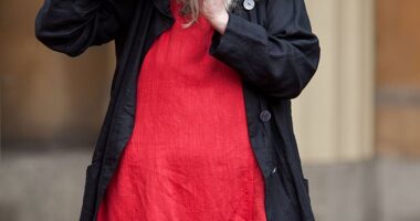 Cambridge professor Dame Mary Beard has revealed she receives abuse and death threats online (seen with her OBE for services to Classical Scholarship after she received the award  in 2013)