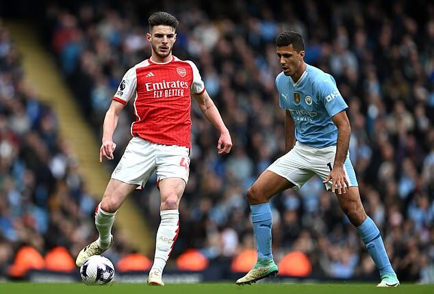 In an otherwise uninspiring clash, Declan Rice and Rodri's burgeoning rivalry was fascinating viewing in Arsenal's draw with Man City